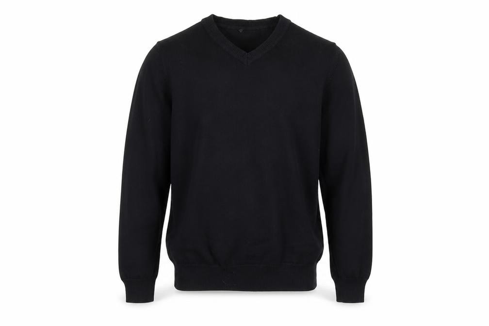 George Boys Pullover Jumper Size 7-8 Years Blue V-Neck Long Sleeve - front view