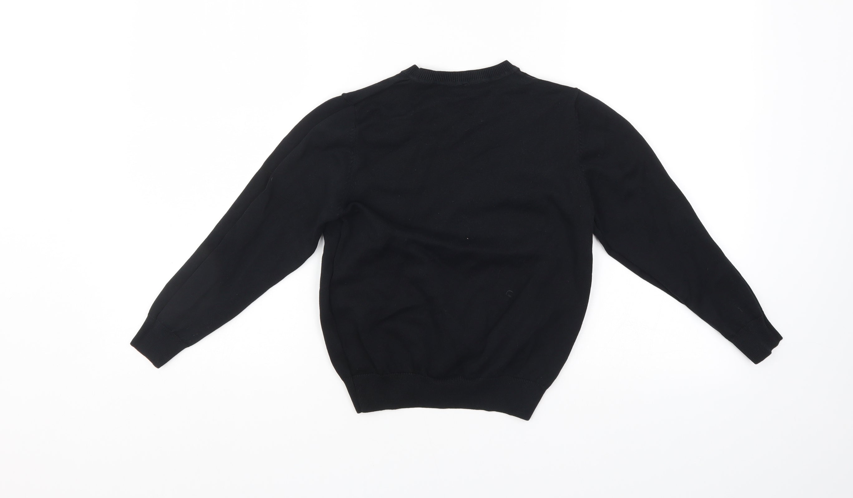 George Boys Pullover Jumper Size 7-8 Years Blue V-Neck Long Sleeve - label detail