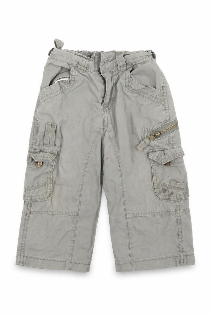 Pumpkin Patch Boys Cargo Trousers Size 12-18 Months Green - front view