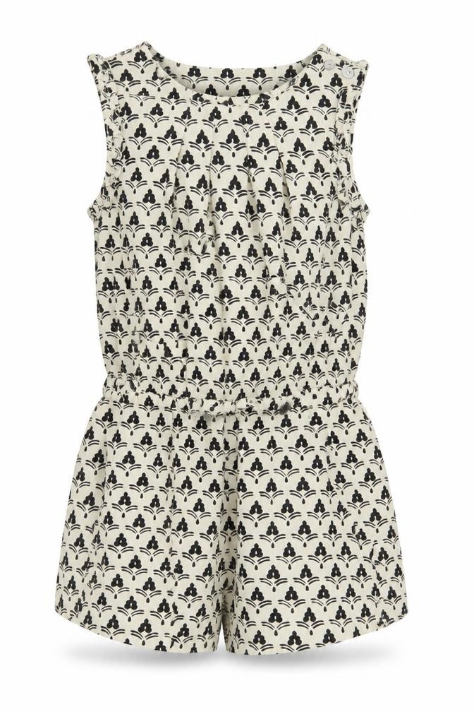 NEXT Girls Playsuit One-Piece Size 4 Years Multicoloured Geometric Sleeveless - front view