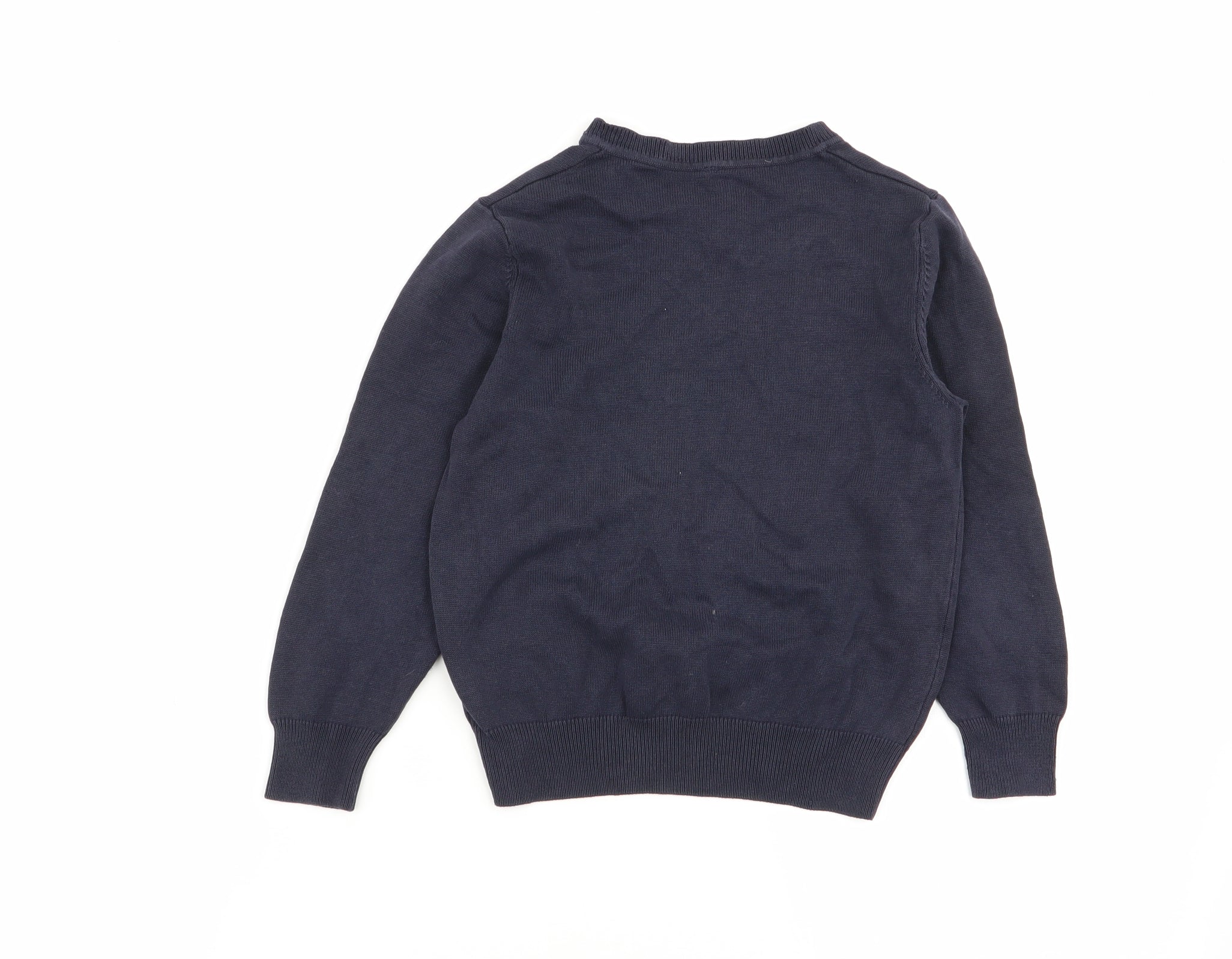 George Boys Pullover Jumper Size 4-5 Years Blue V-Neck Long Sleeve - label detail