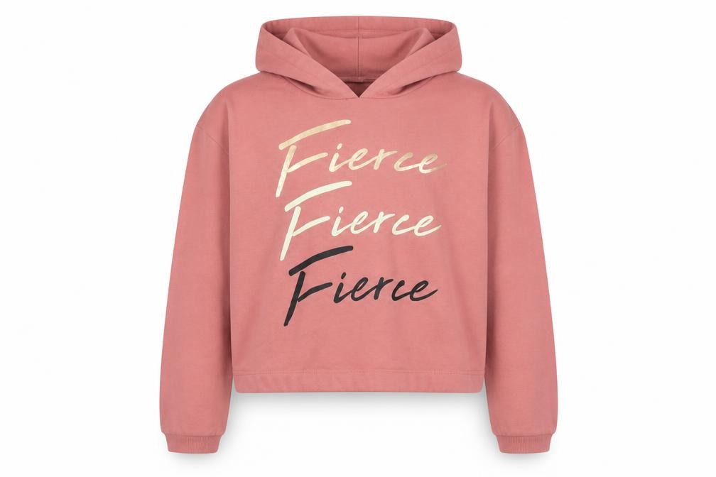 Studio Girls Pullover Hoodie Size 14-15 Years Pink Long Sleeve - front view