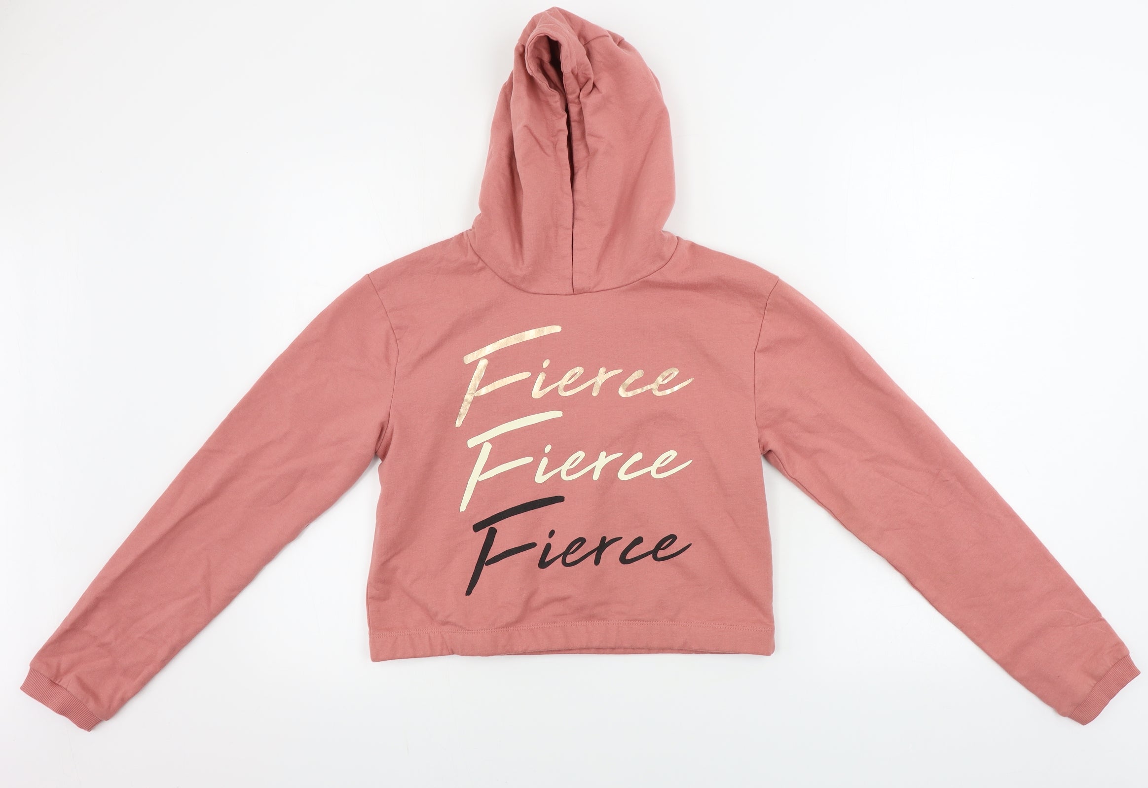 Studio Girls Pullover Hoodie Size 14-15 Years Pink Long Sleeve - reverse view