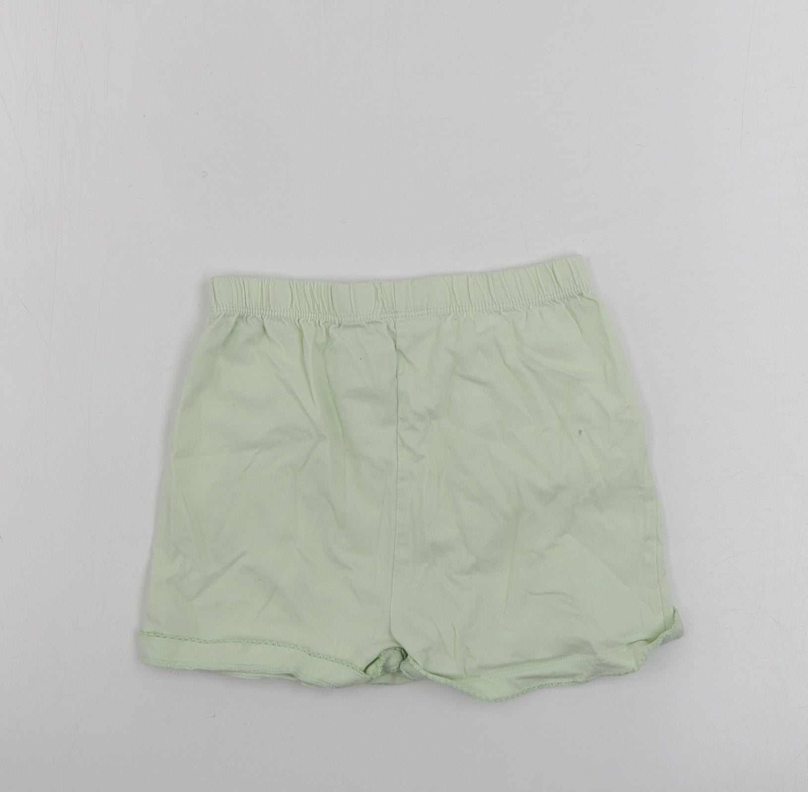 TU Girls Sweat Shorts Size 5-6 Years Green - label detail