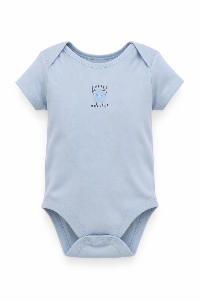 Primark Baby Romper One-Piece Size 18-24 Months Blue Short Sleeve - front view
