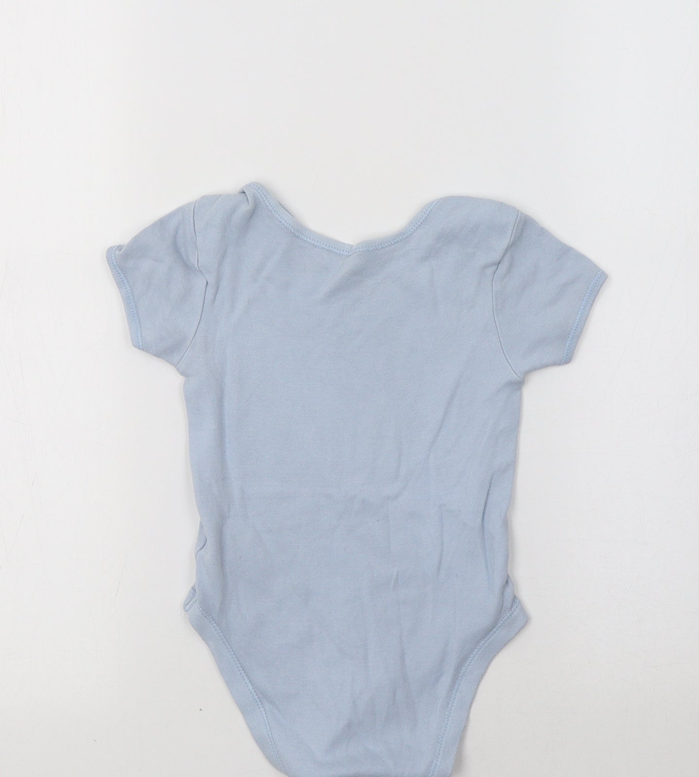Primark Baby Romper One-Piece Size 18-24 Months Blue Short Sleeve - label detail