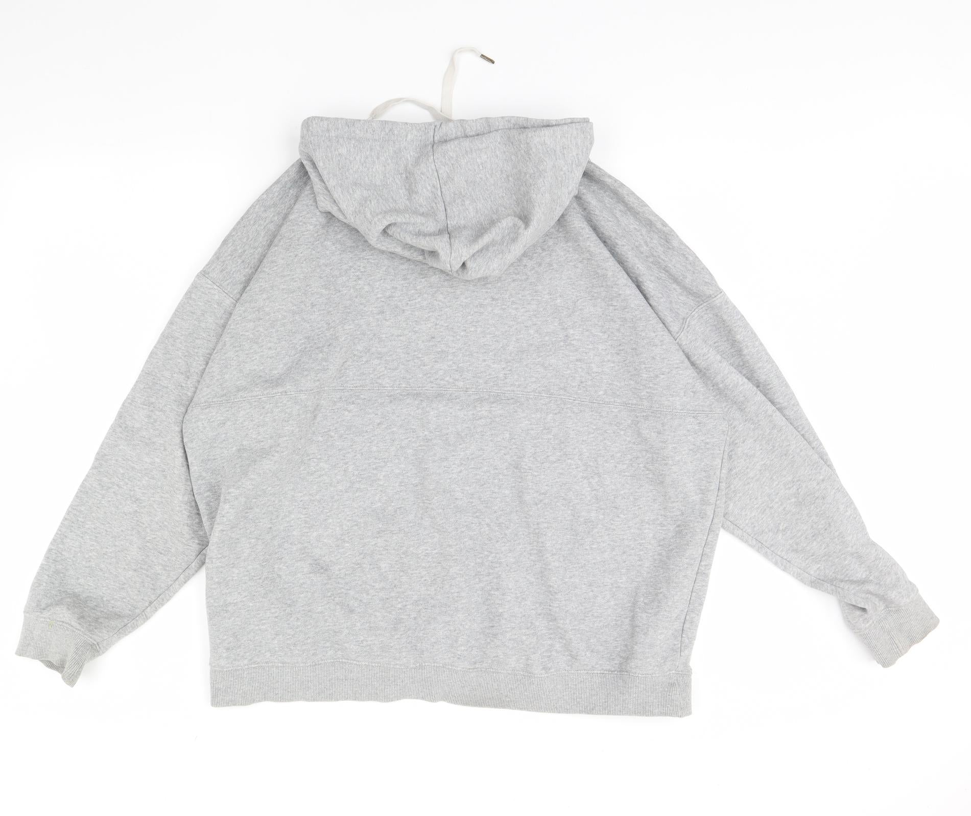 New Look Womens Pullover Hoodie Size 14 Grey Long Sleeve - label detail