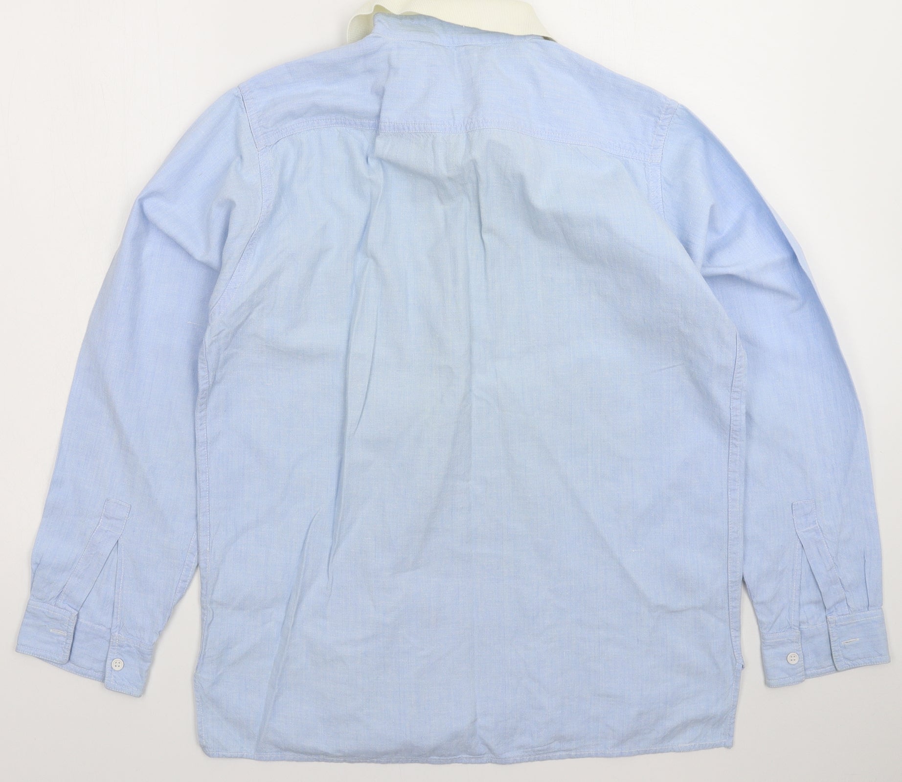 Splinter Mens Button-Up Size S Blue Collared Long Sleeve - label detail