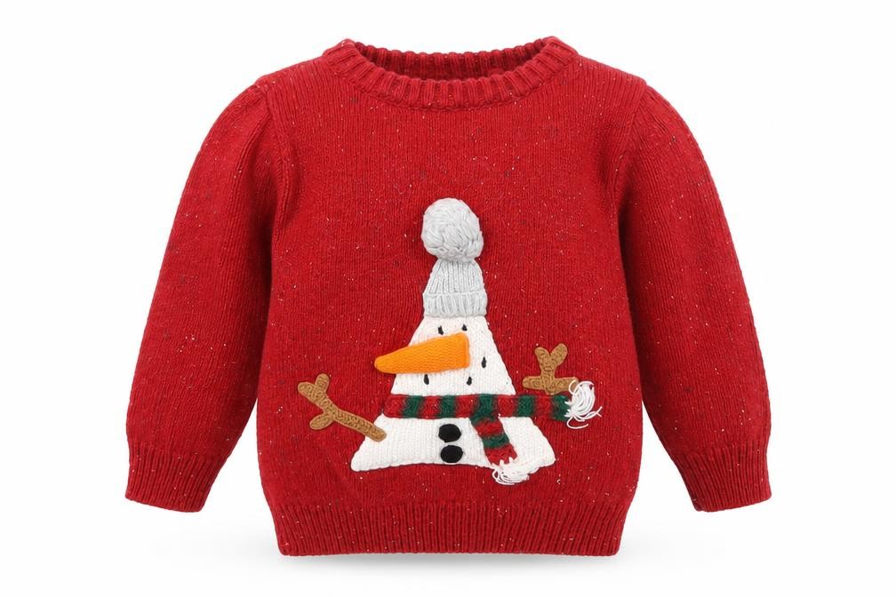 NEXT Boys Pullover Jumper Size 9-12 Months Red Long Sleeve - front view
