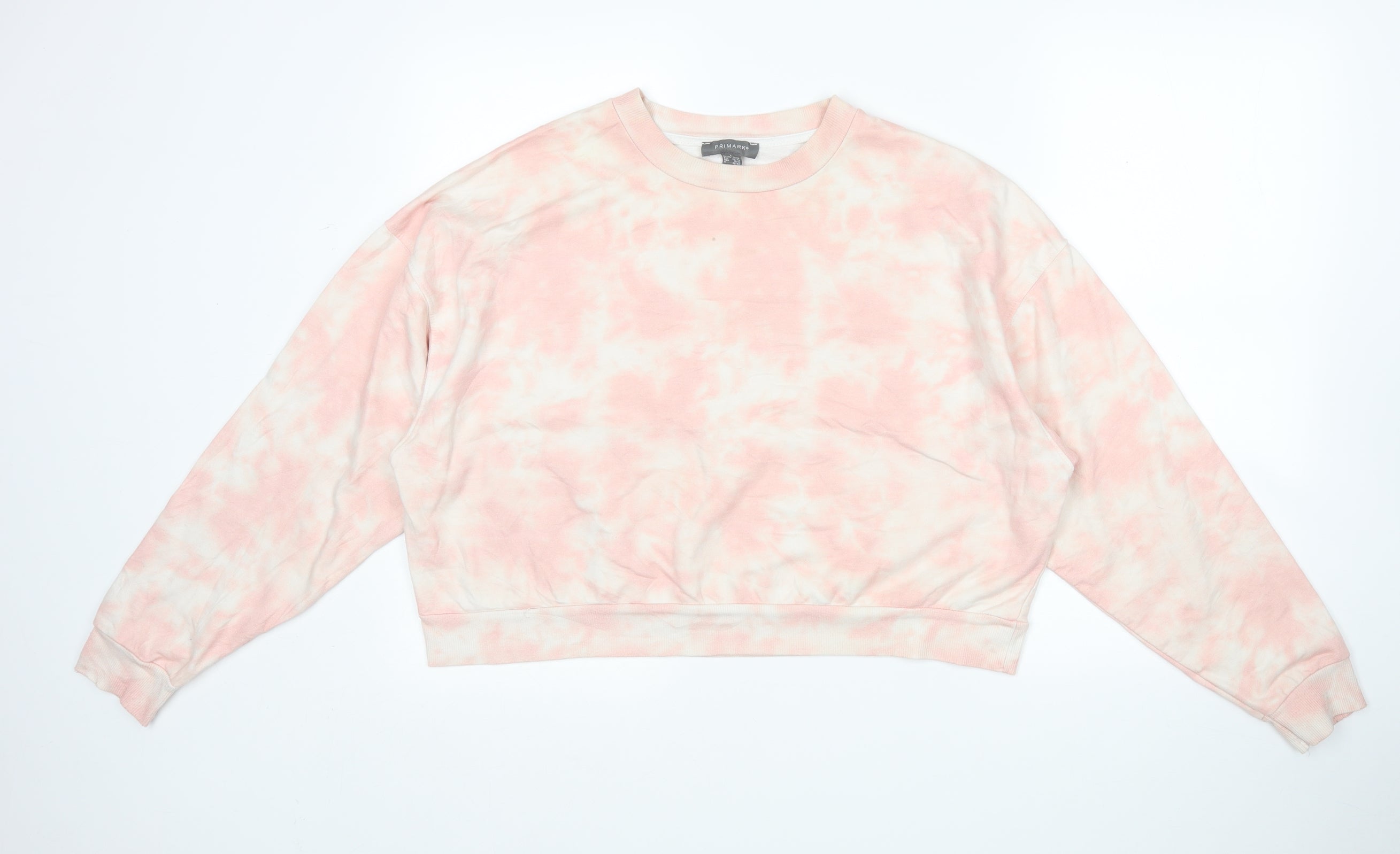 Primark Womens Pullover Sweatshirt Size L Pink Long Sleeve - reverse view