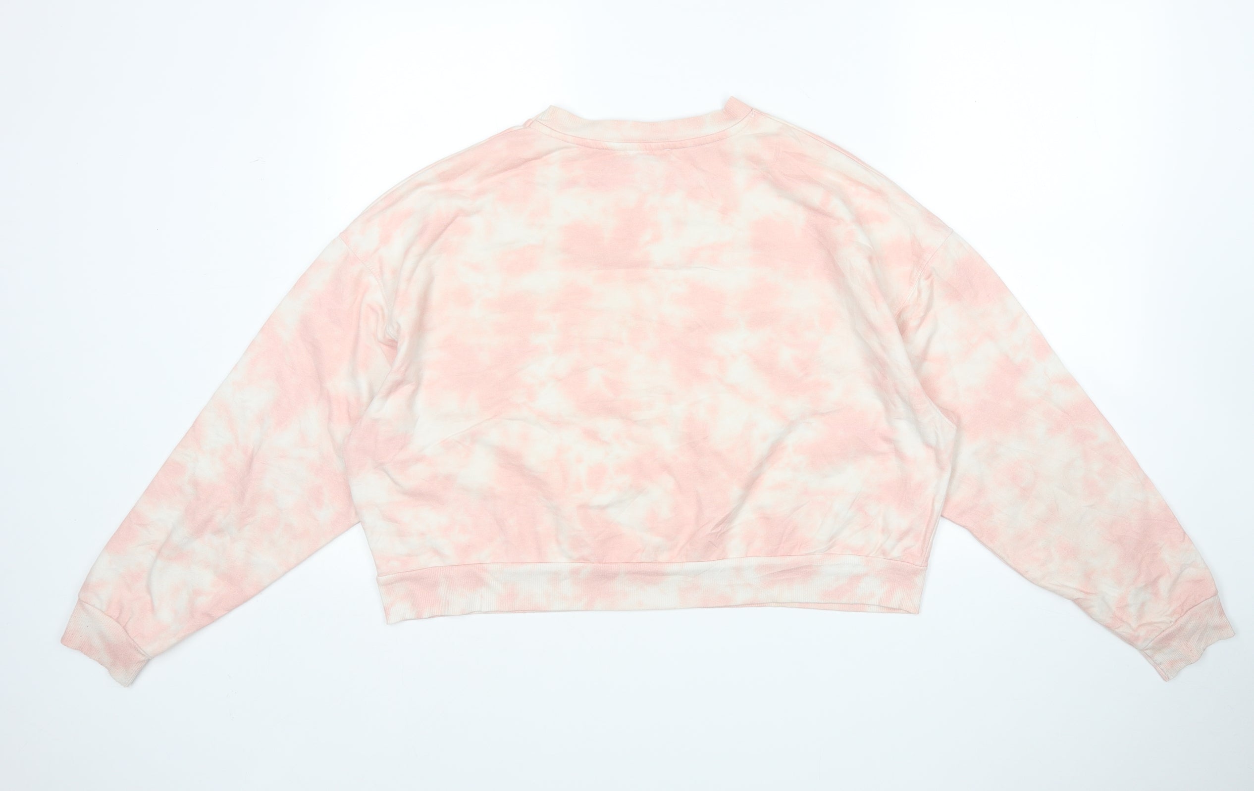 Primark Womens Pullover Sweatshirt Size L Pink Long Sleeve - label detail