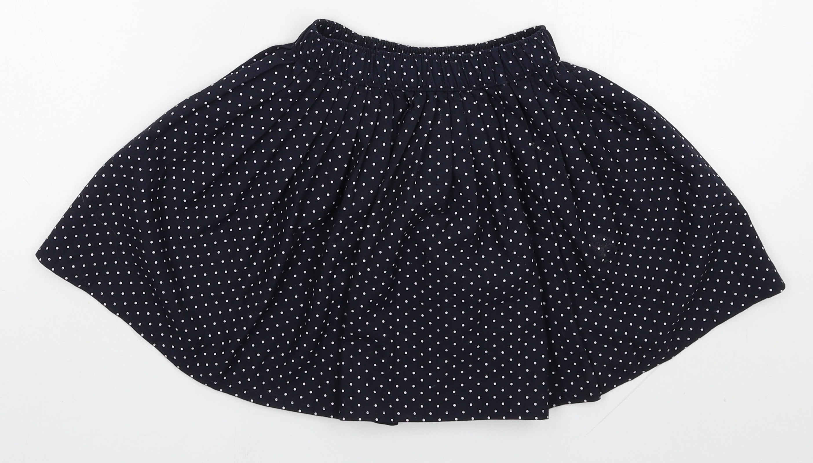 Mothercare Girls A-Line Skirt Size 5 Years Blue Polka Dot - reverse view