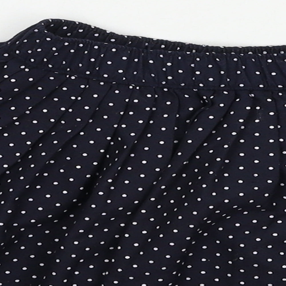 Mothercare Girls A-Line Skirt Size 5 Years Blue Polka Dot - close detail