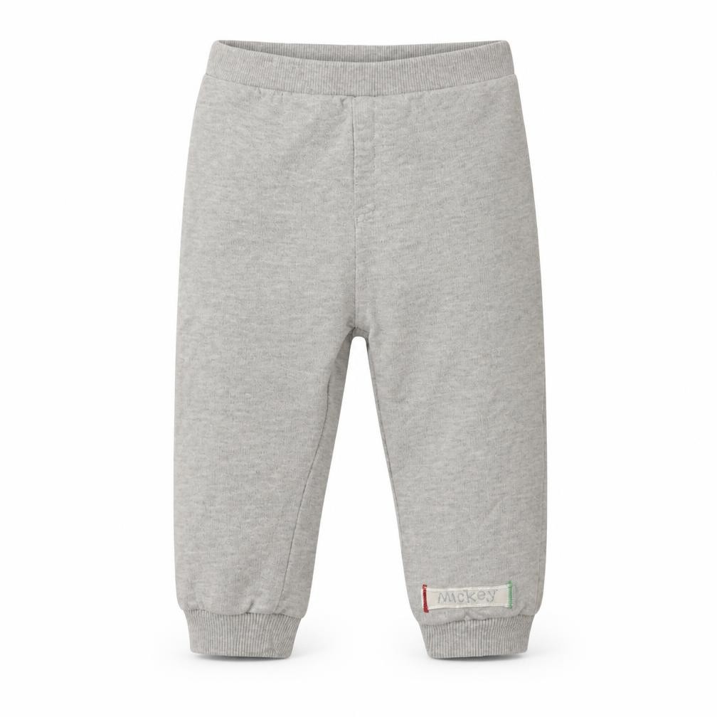 BHS Baby Jogger Trousers Size 12-18 Months Grey Mickey - front view