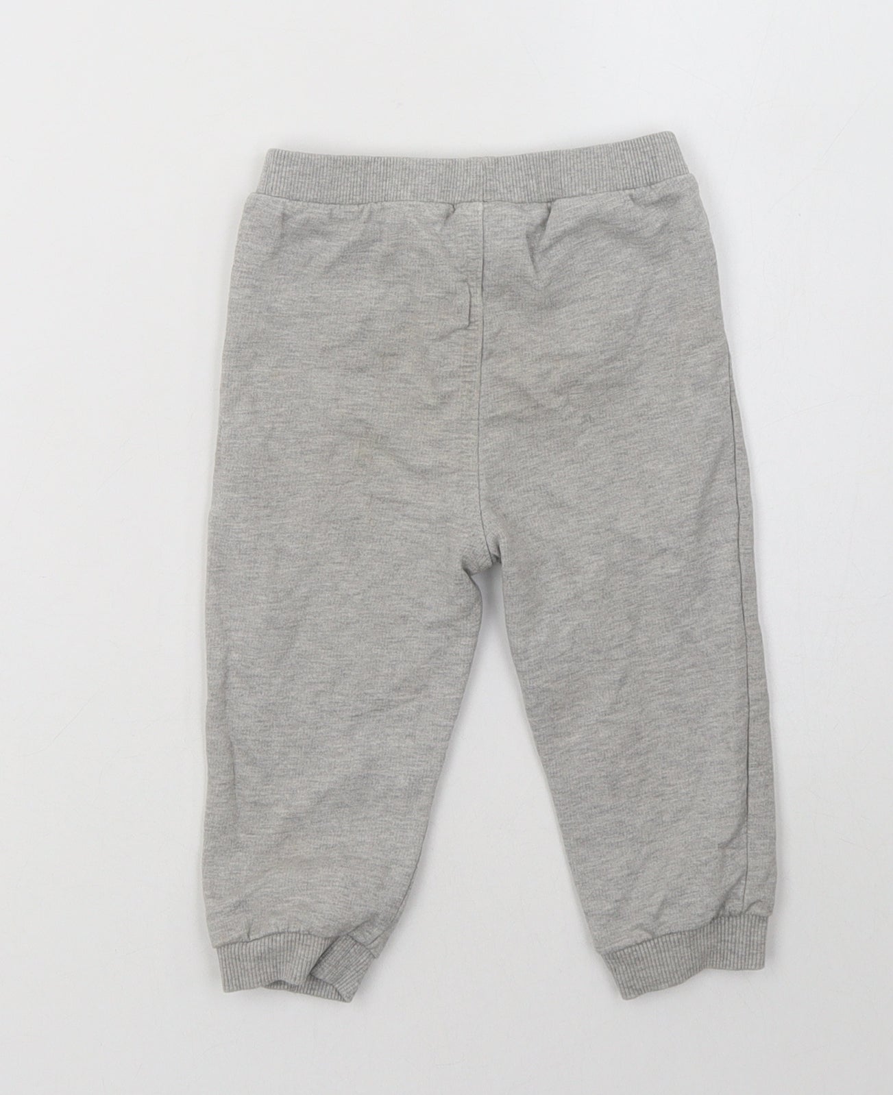 BHS Baby Jogger Trousers Size 12-18 Months Grey Mickey - label detail