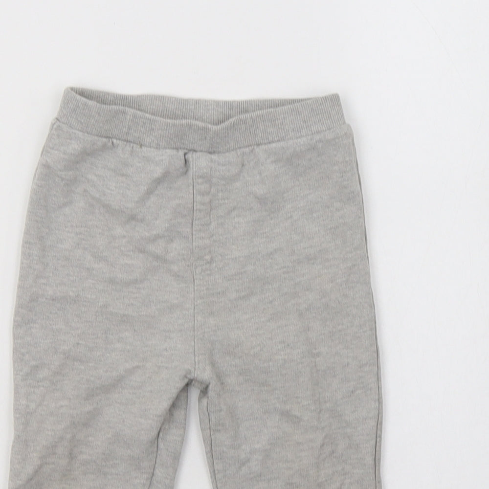 BHS Baby Jogger Trousers Size 12-18 Months Grey Mickey - close detail