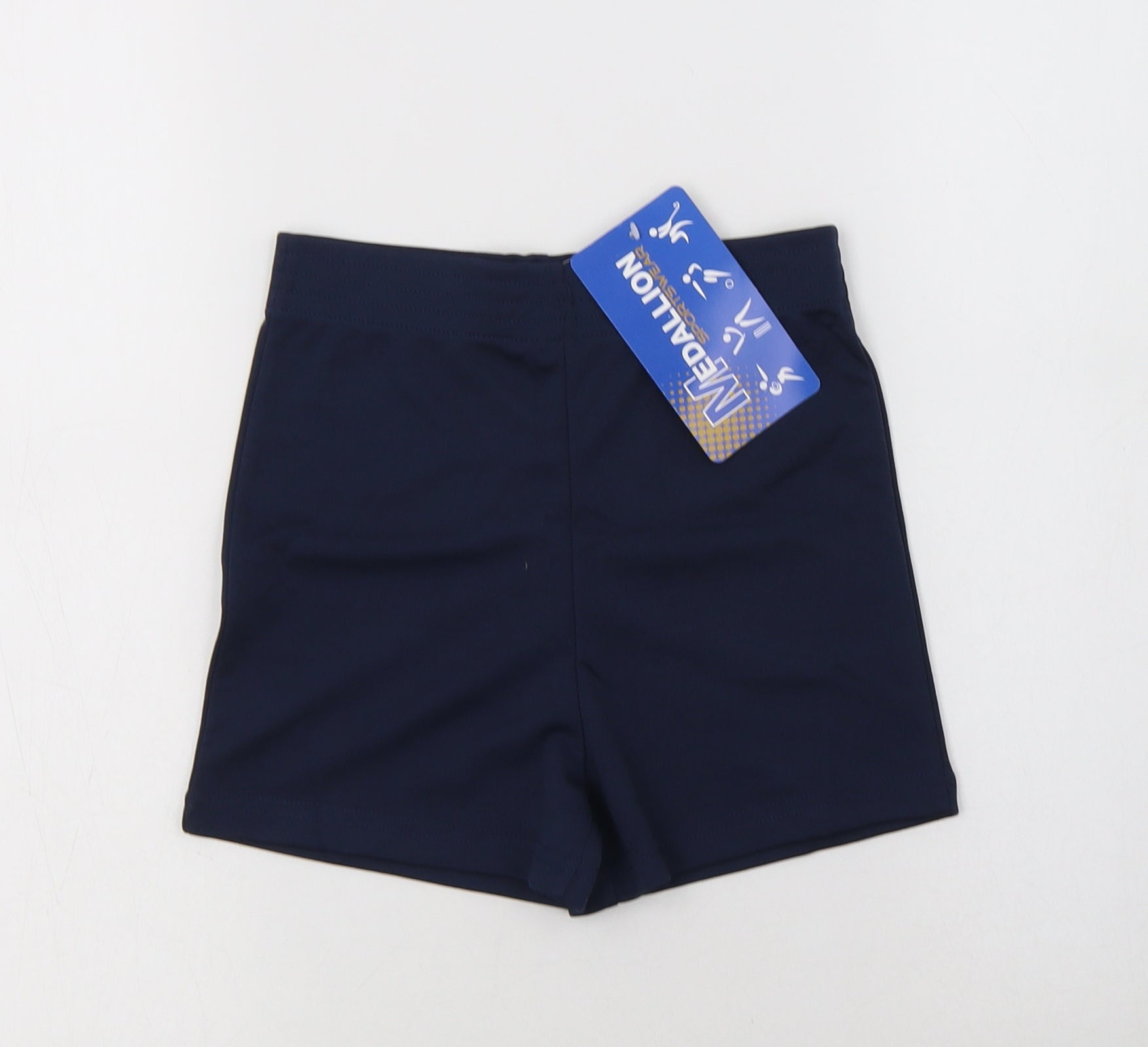 Medallion Womens Compression Shorts Size 6 Blue W24 L3 - reverse view