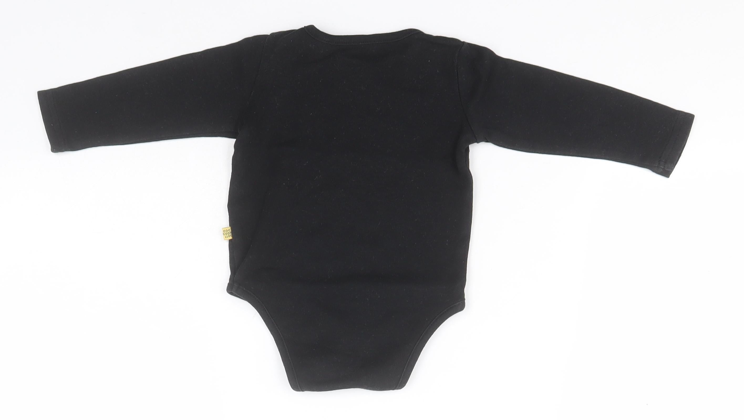 Baby Coccodrillo Size 9-12 Months Leotard One-Piece Black Long Sleeve - label detail