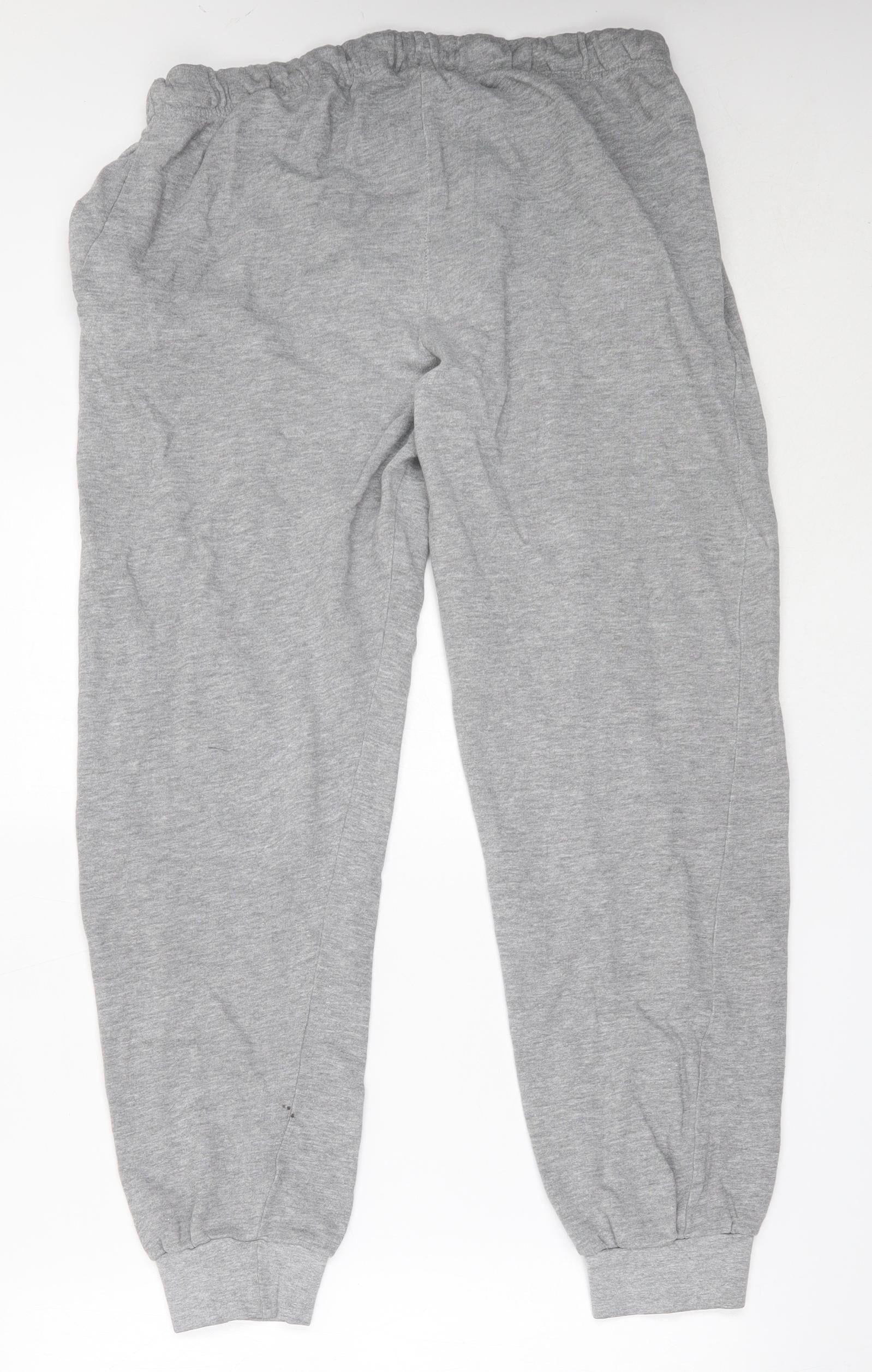 Essential Apparel Womens Jogger Trousers Size M Grey L29.5 - label detail