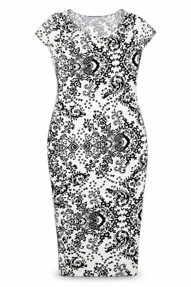 Atmosphere Womens Pencil Dress Size 10 Multicoloured Floral Knee Length - front view