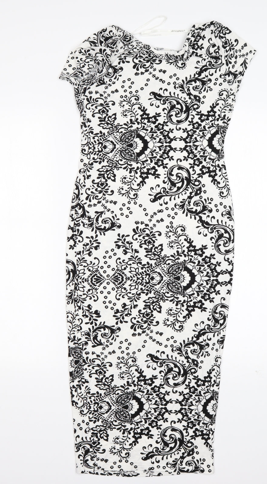 Atmosphere Womens Pencil Dress Size 10 Multicoloured Floral Knee Length - label detail