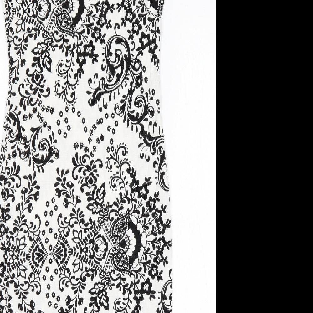 Atmosphere Womens Pencil Dress Size 10 Multicoloured Floral Knee Length - close detail