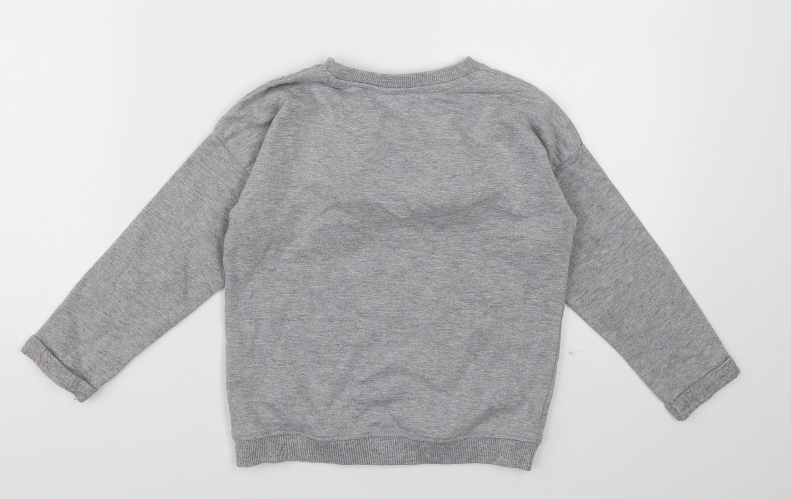 M&Co Girls Pullover Sweatshirt Size 4-5 Years Grey Long Sleeve - label detail