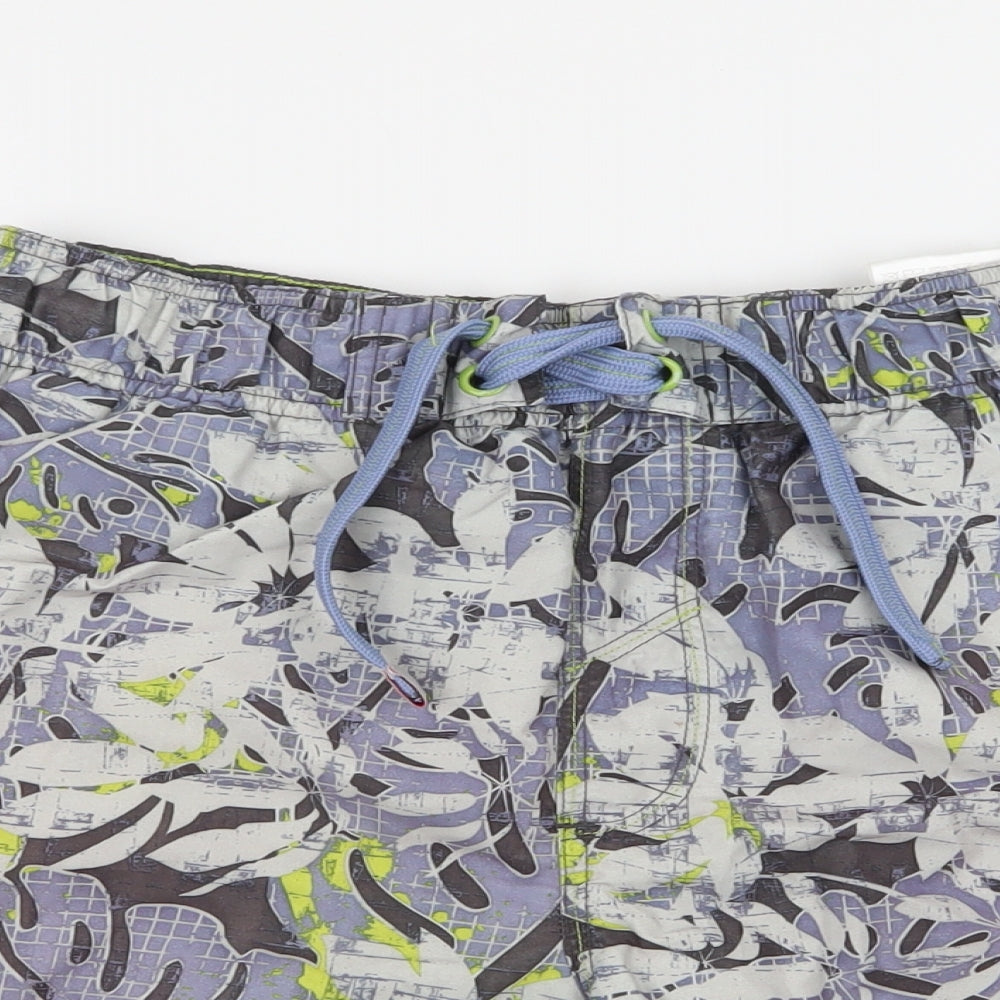 Defecto Surf Mens Athletic Shorts Size M Blue Floral board shorts W28 - close detail