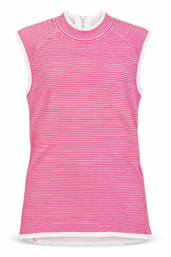 NEXT Girls Pencil Dress Size 8 Years Pink Knee Length Round Neck Sleeveless - front view