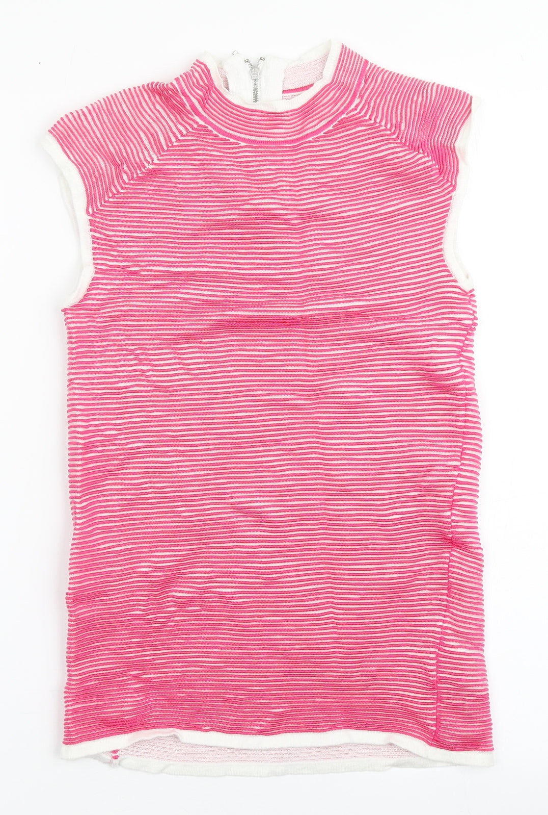 NEXT Girls Pencil Dress Size 8 Years Pink Knee Length Round Neck Sleeveless - reverse view