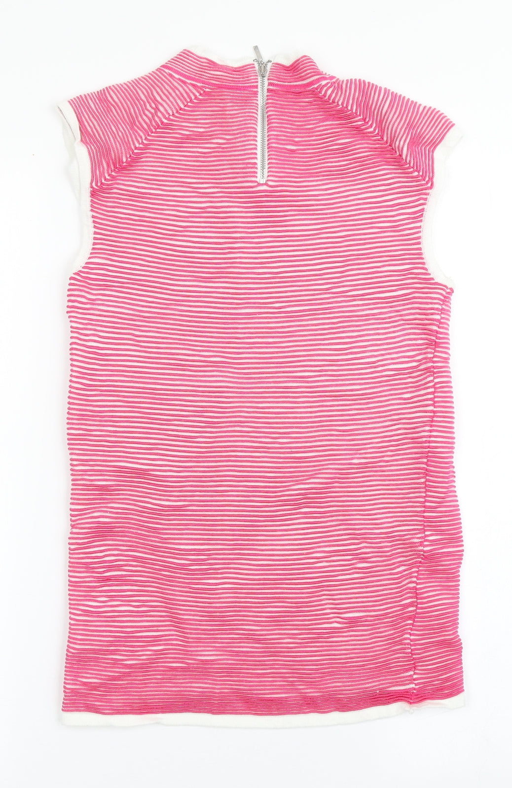 NEXT Girls Pencil Dress Size 8 Years Pink Knee Length Round Neck Sleeveless - label detail