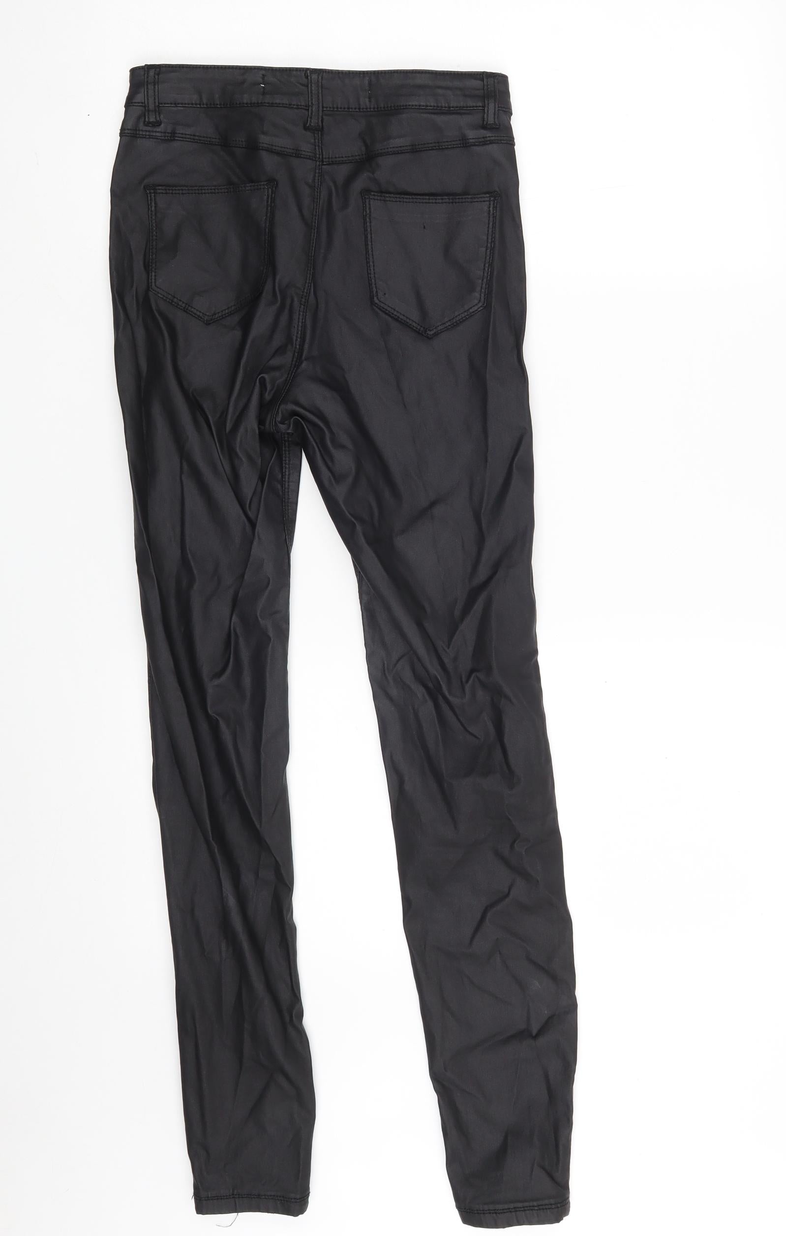 Denim & Co. Womens Trousers Size 8 Black Pockets W26 L27 - label detail