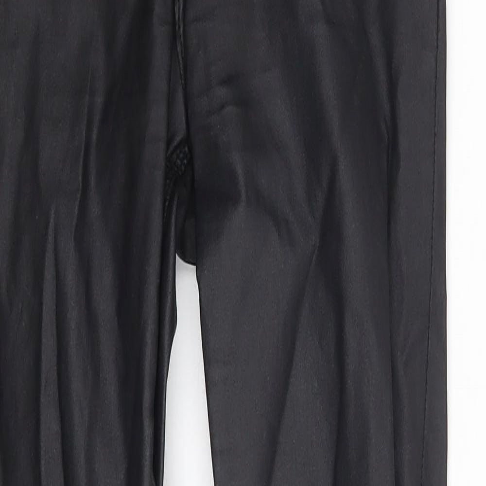 Denim & Co. Womens Trousers Size 8 Black Pockets W26 L27 - close detail