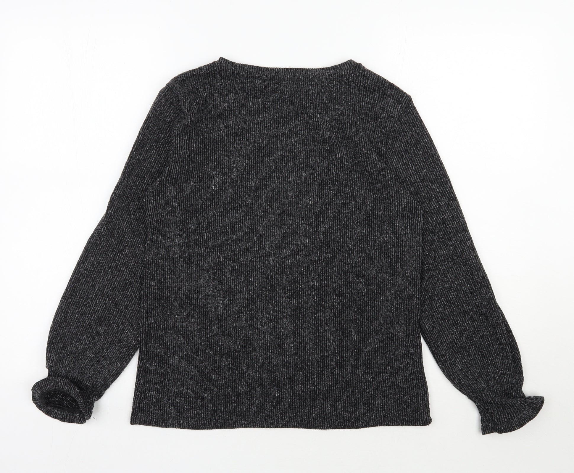 George Womens Pullover Jumper Size S Grey V-Neck Long Sleeve - label detail