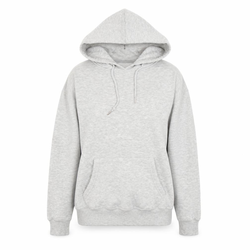 Womens New Look Size S Pullover Hoodie Grey Long Sleeve - front view