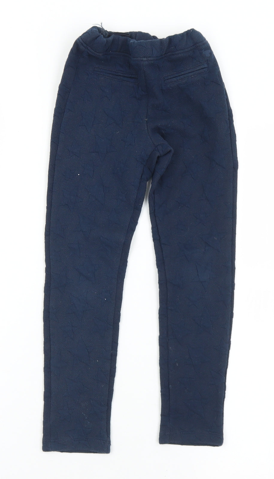 TOM TAILOR Girls Pedal Pusher Trousers Size 6-7 Years Blue Geometric Stars - reverse view