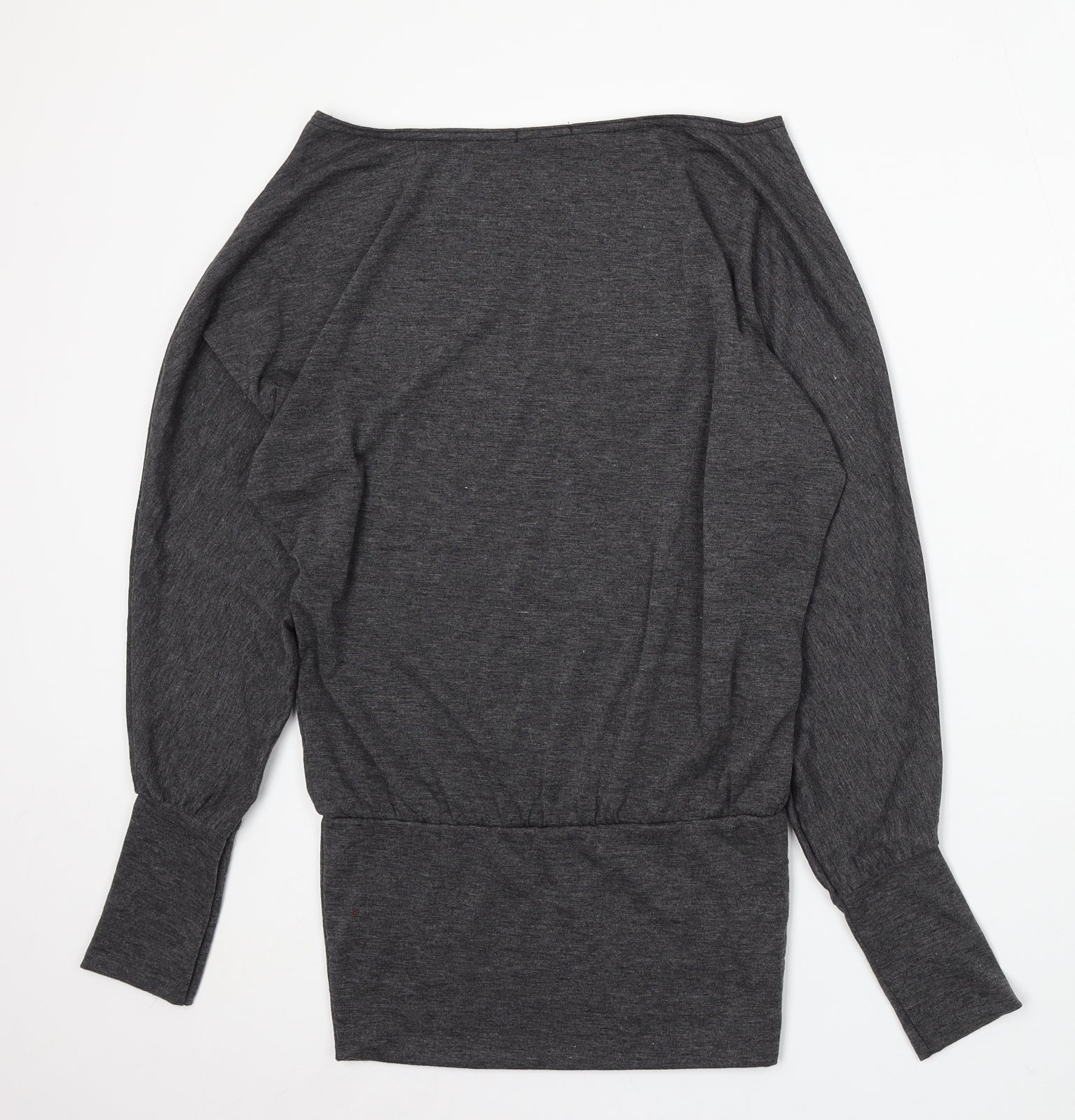 Womens Nice Collection Size M UK '' Pullover Jumper Grey Round Neck Long Sleeve - label detail