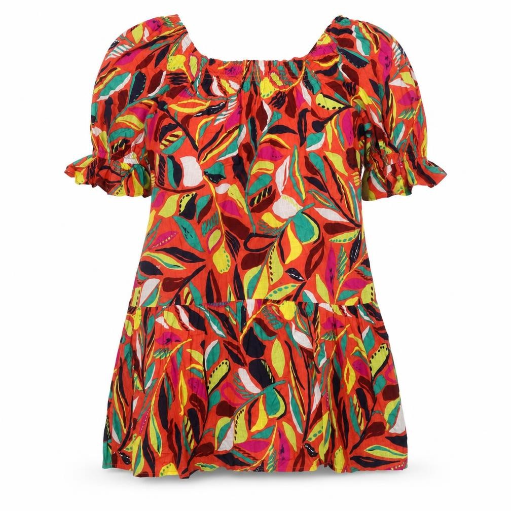 Womens TU Size 10 UK '' Shift Dress Multicoloured Geometric Knee Length - front view