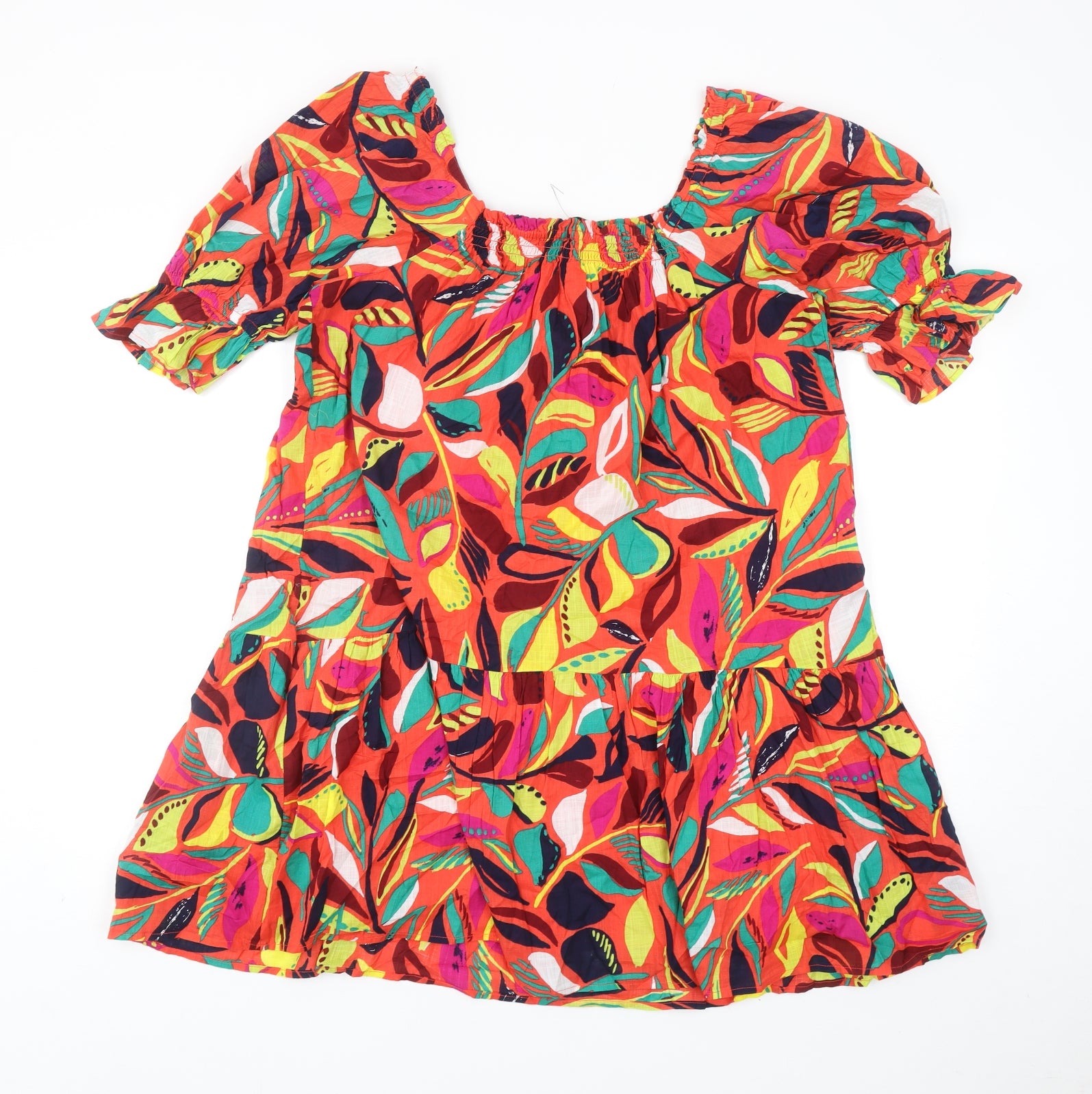 Womens TU Size 10 UK '' Shift Dress Multicoloured Geometric Knee Length - label detail