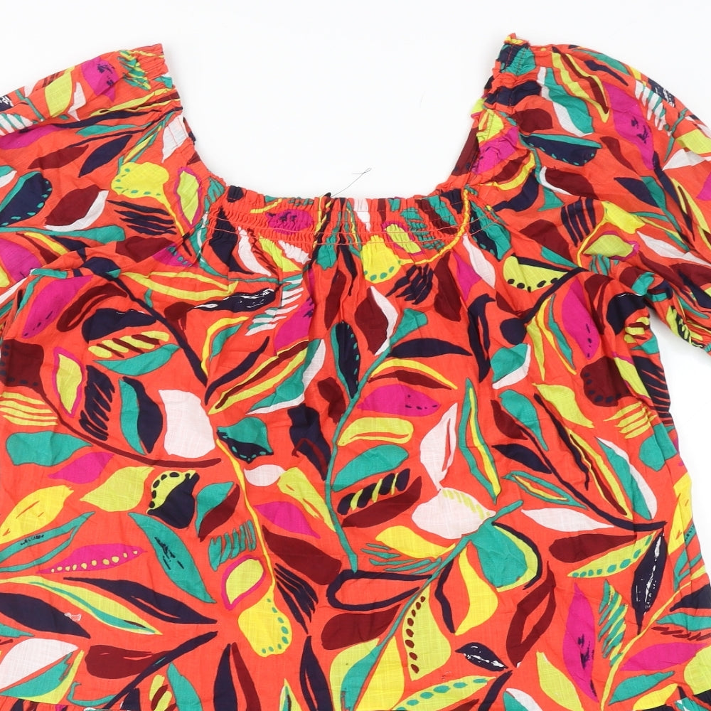 Womens TU Size 10 UK '' Shift Dress Multicoloured Geometric Knee Length - close detail