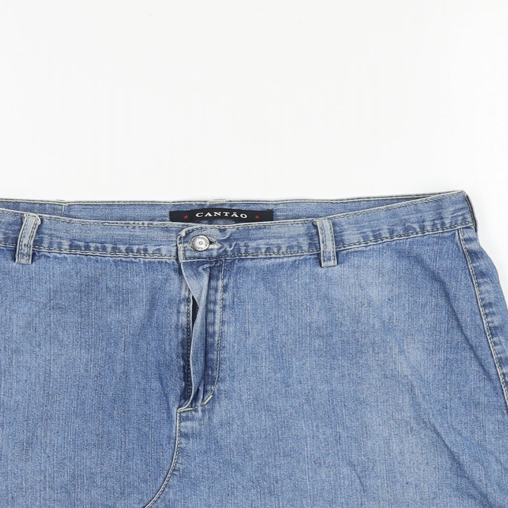 Womens Cantao Size 30 in UK '' Mini Skirt Blue Pockets W30 - close detail
