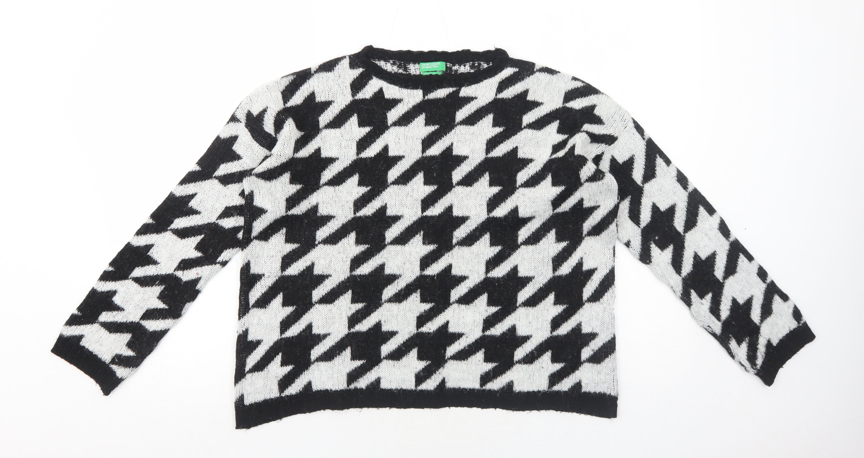 United Colors of Benetton Girls Pullover Jumper Size 13-14 Years UK '' White - reverse view