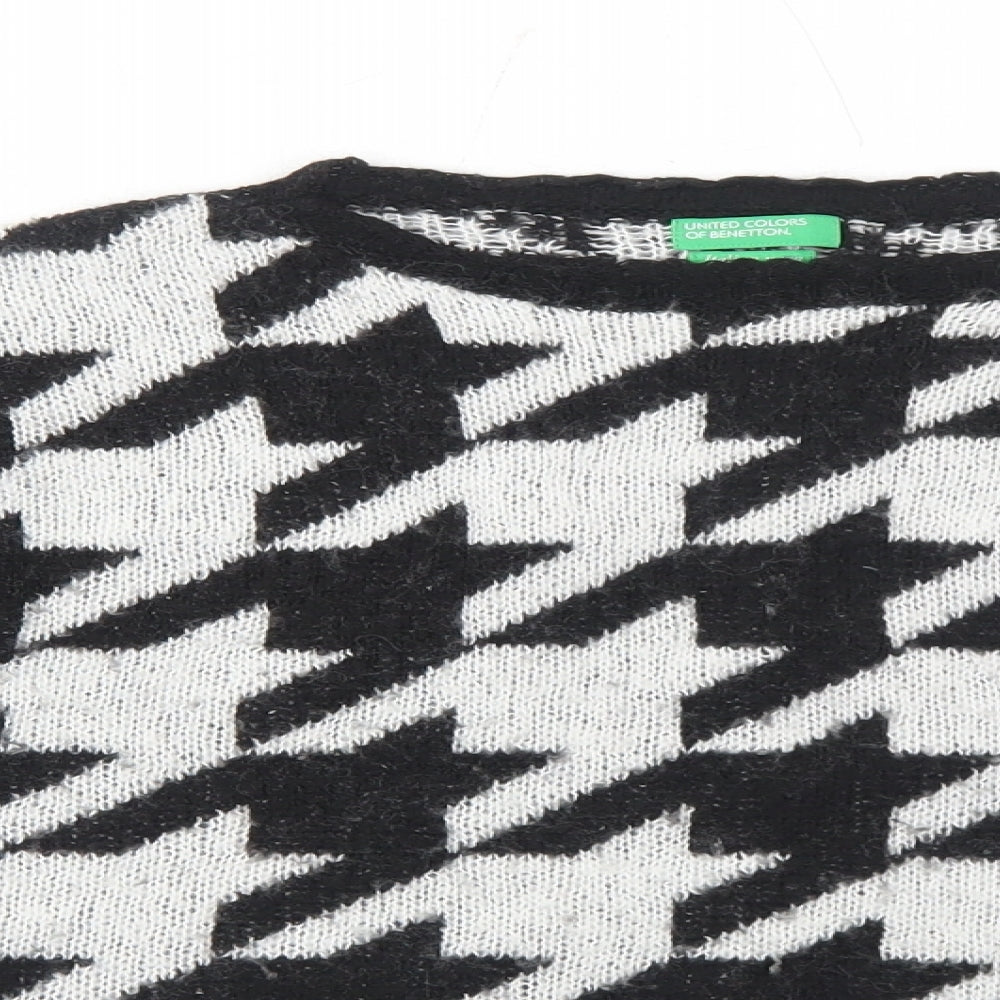 United Colors of Benetton Girls Pullover Jumper Size 13-14 Years UK '' White - close detail