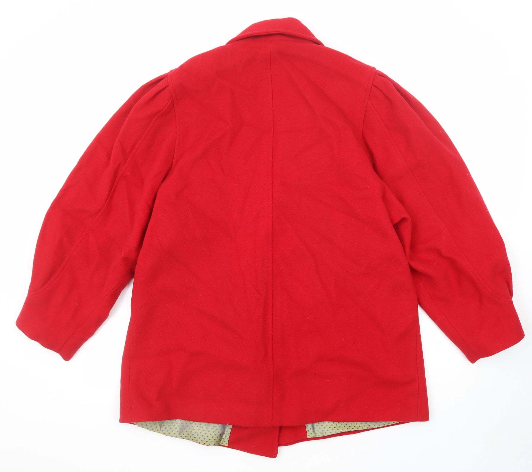 Womens C&A Size 14 UK '' Jacket Red Short Pockets - label detail