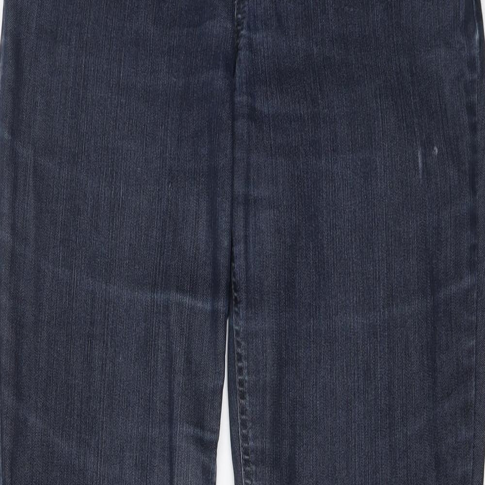 GARDEUR Womens Straight Jeans Size 10 UK '' Blue Button W30 L30 - close detail