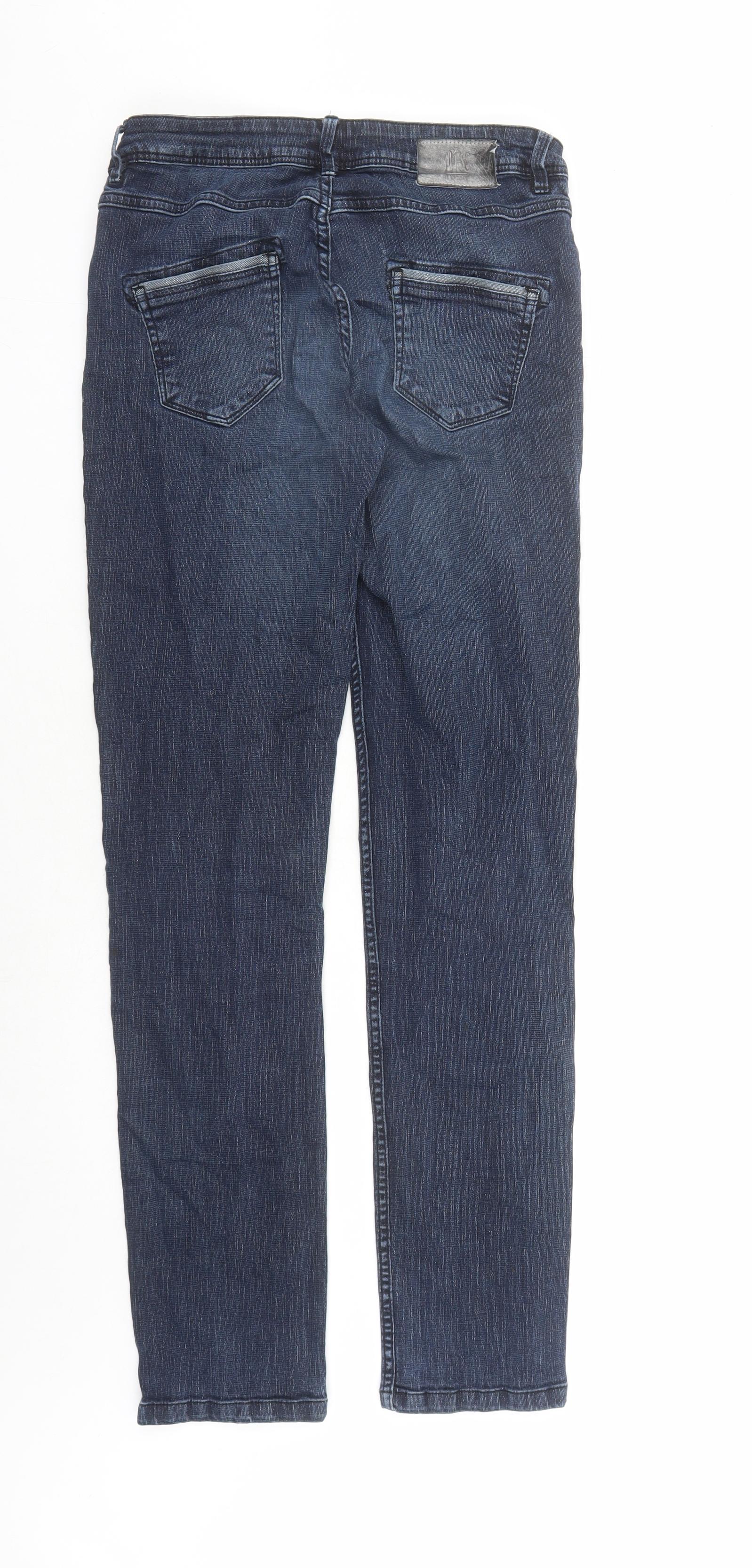 Miss Captain Womens Straight Jeans Size 30 in UK '' Blue W30 L31 - label detail