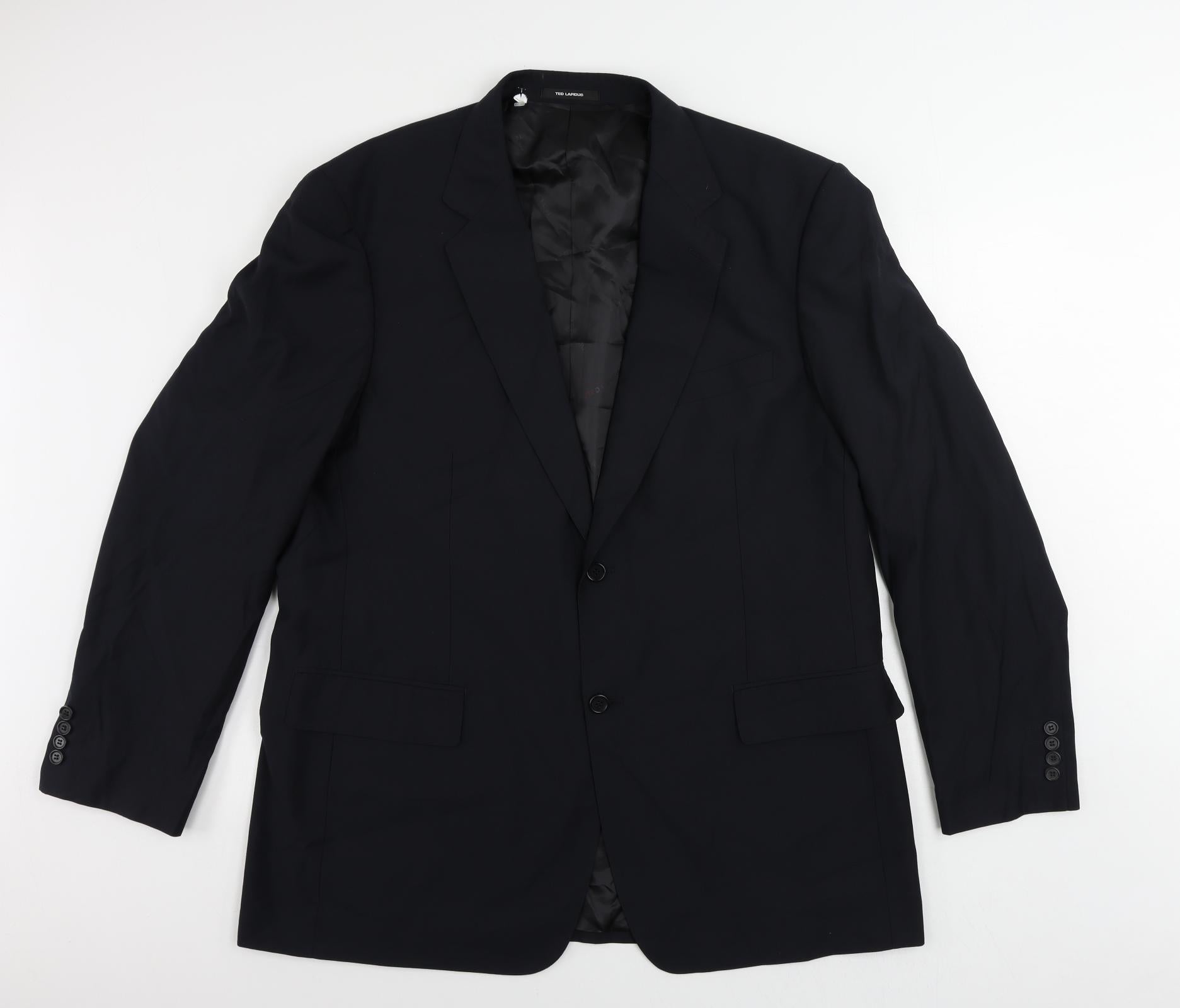 TED LAPIDUS Mens Jacket Suit Jacket Size 50 UK '' Blue Long - reverse view