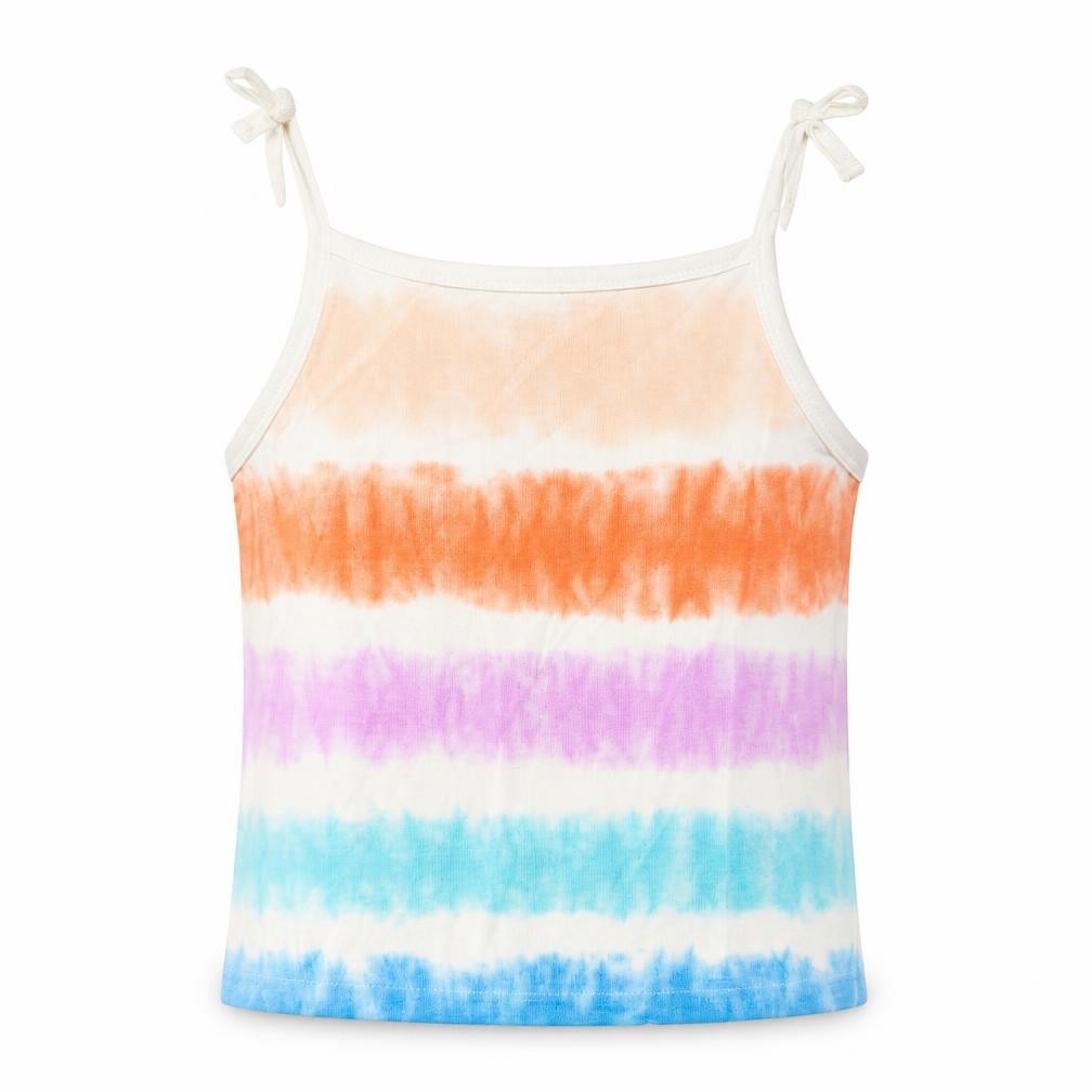 Girls Marks & Spencer Size 3-4 Years UK '' Cropped Tank Multicoloured Striped - front view