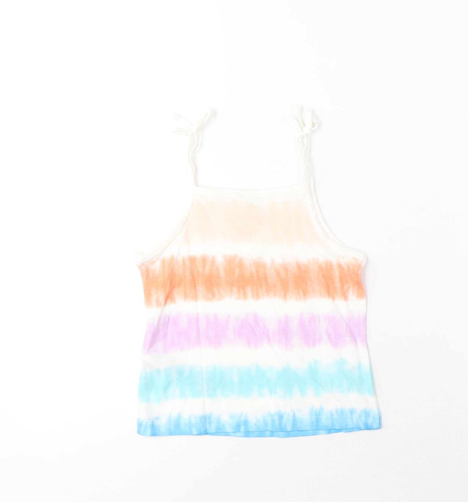 Girls Marks & Spencer Size 3-4 Years UK '' Cropped Tank Multicoloured Striped - label detail