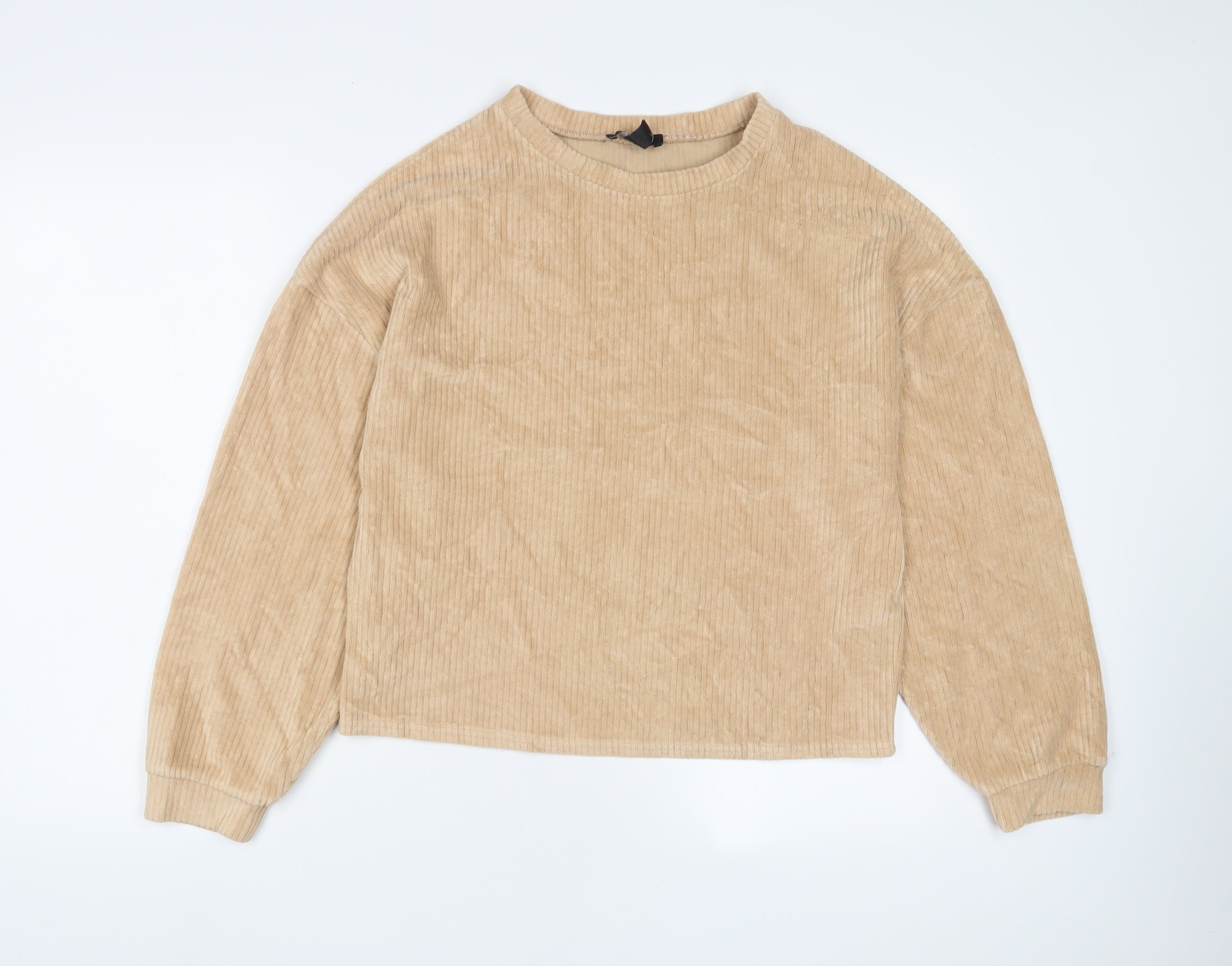 New Look Womens Pullover Sweatshirt Size M UK '' Brown Long Sleeve - reverse view